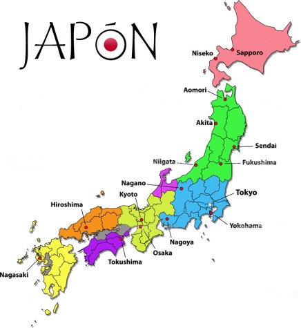 Mapa Japon